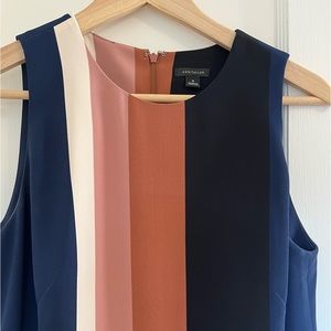 Banana Republic color block striped shirt dress